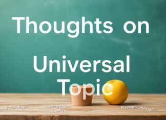 Evrensel Konular Üzerine Düşünceler Thoughts on Universal Topics