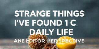 Bir Editörün Gözünden: Günlük Hayatta Bulduğum Tuhaflıklar Strange Things I've Found in Daily Life: An Editor's Perspective