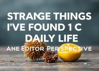 Bir Editörün Gözünden: Günlük Hayatta Bulduğum Tuhaflıklar Strange Things I've Found in Daily Life: An Editor's Perspective