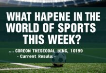 Bu Hafta Spor Dünyasında Ne Oldu? Güncel Sonuçlar ve Gerçekler What Happened in the World of Sports This Week? Current Results and Facts