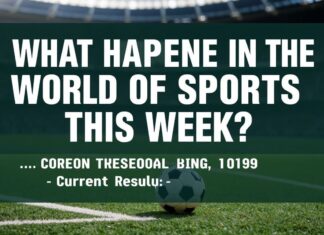 Bu Hafta Spor Dünyasında Ne Oldu? Güncel Sonuçlar ve Gerçekler What Happened in the World of Sports This Week? Current Results and Facts