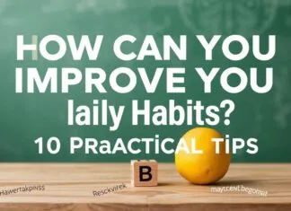 Günlük Alışkanlıklarınızı Nasıl İyileştirebilirsiniz? 10 Pratik İpucu How Can You Improve Your Daily Habits? 10 Practical Tips