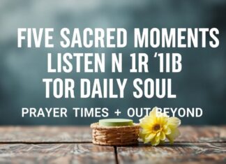 Günlük Ruhunuzu Dinleyen 5 Kutsal An: Namaz Vakitleri ve Ötesi Five Sacred Moments to Listen to Your Daily Soul: Prayer Times and Beyond