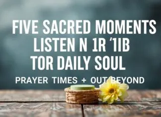 Günlük Ruhunuzu Dinleyen 5 Kutsal An: Namaz Vakitleri ve Ötesi Five Sacred Moments to Listen to Your Daily Soul: Prayer Times and Beyond