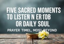Günlük Ruhunuzu Dinleyen 5 Kutsal An: Namaz Vakitleri ve Ötesi Five Sacred Moments to Listen to Your Daily Soul: Prayer Times and Beyond