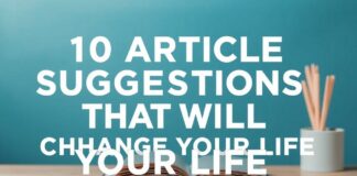 Hayatınızı Değiştirecek 10 Makale Önerisi 10 Article Suggestions That Will Change Your Life